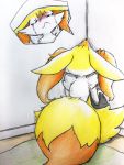  2020 3:4 ambiguous_gender anthro biped black_body black_fur blush bodily_fluids braixen canid canine cheek_tuft chest_tuft corner crying digitigrade dipstick_tail ears_down eiroru facial_tuft facing_wall fur hi_res inner_ear_fluff kneeling looking_away mammal multicolored_body multicolored_fur multicolored_tail nintendo pivoted_ears pok&eacute;mon pok&eacute;mon_(species) red_body red_eyes red_fur red_nose sad simple_background solo tears traditional_media_(artwork) tuft two_tone_tail video_games white_body white_fur yellow_background yellow_body yellow_fur 