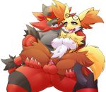  alpha_channel anthro anthro_on_anthro anthro_penetrated anthro_penetrating anthro_penetrating_anthro areola balls breasts canid canine deerrobin delphox duo eyewear felid feline female female_penetrated genitals glasses hi_res incineroar interspecies male male/female male_penetrating male_penetrating_female mammal muscular muscular_male nintendo nipples nude penetration penis pok&eacute;mon pok&eacute;mon_(species) pussy sex spread_legs spreading sunglasses vaginal vaginal_penetration video_games 