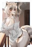  absurd_res anthro apartment areola balcony black_clothing black_thong black_underwear blush bored breath brooding calm cigar cigar_in_mouth cigar_smoke cigarette cigarette_in_mouth cigarette_smoke claws clothing door ear_piercing early_morning female fluffy fluffy_ears fluffy_tail fur glowing hair half-closed_eyes hi_res looking_at_another mammal melancholic messy_hair morning multicolored_body multicolored_fur nail narrowed_eyes nipples nude object_in_mouth one_eye_closed orange_body orange_eyes orange_fur outside oversized_clothing oversized_shirt oversized_topwear piercing procyonid raccoon railing relaxing shamelessa shirt sleepy_eyes smoke smoke_trail smoking smoking_cigarette solitude solo standing sunrise tail thong tired topwear translucent translucent_clothing translucent_shirt translucent_topwear two_colored_fur two_tone_body underwear urban white_clothing white_shirt white_topwear 