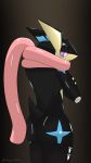  9:16 absurd_res amphibian amphibian_humanoid animal_humanoid anthro bedroom_eyes butt clothing flippers greninja hi_res humanoid jayvian legwear male narrowed_eyes nintendo pok&eacute;mon pok&eacute;mon_(species) raised_tail seductive solo stockings thigh_highs tongue tongue_out video_games 