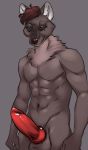  animal_genitalia animal_penis anthro athletic athletic_anthro athletic_male canid canine canis dynoh genitals hadrian_(whiskeywerewolf) hi_res hyaenid hybrid knot male mammal penis presenting presenting_penis solo wolf 