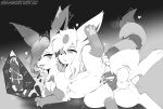 abdominal_bulge animal_genitalia animal_penis balls bodily_fluids canid canine canine_genitalia canine_penis chin_grab cum darcsthetic duo eeveelution egg erection espeon feet felid feline female female_penetrated feral feral_on_feral feral_penetrated feral_penetrating feral_penetrating_feral generation_2_pokemon generation_4_pokemon genital_fluids genitals hazel_(darcsthetic) heart_symbol hi_res internal intraspecies knot knotted_penis large_penetration leafeon lying male male/female male_penetrating male_penetrating_female mammal monochrome nintendo on_side paws penetration penile penile_penetration penis pokemon pokemon_(species) pokemon_egg scratching sex signature soles sweat tail tail_coil tongue tongue_out vaginal vaginal_penetration vulva