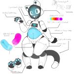 1:1 2026 4_toes 5_fingers absurd_res anthro belly black_body black_fingers black_pawpads black_text black_toes blue_belly blue_body blue_pawpads capcom claws dipstick_tail english_text feet felid felyne female finger_claws fingerpads fingers hi_res just_mae lube lynian machine mammal markings model_sheet monster_hunter open_mouth open_smile pal-1c0 palico pawpads paws penetrable_sex_toy robot screen screen_face sex_toy simple_background smile solo speaker_ears standing tail tail_markings text toes translucent transparent_belly white_background white_body