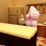 1:1 3d_(artwork) alternate_universe anthro appliance big_breasts big_butt bovid breasts butt caprine casual_nudity counter digital_media_(artwork) female fluffy fridge goat horn huge_breasts humanoid kitchen_appliance kitchen_utensils kobold lamb_man26 mammal monster nipples nude scalie tales_of_sezvilpan tiki_(joaoppereiraus) tools toriel tutori under(her)tail undertale undertale_(series)