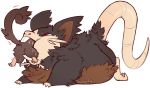  2016 alolan_raticate alpha_channel ambiguous_gender belly big_belly black_body black_fur brown_body brown_fur chompuff duo fur lying mammal mouse murid murine nintendo oral_vore overweight pok&eacute;mon pok&eacute;mon_(species) raticate rattata red_eyes regional_form_(pok&eacute;mon) rodent video_games vore 