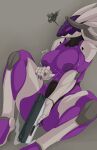 absurd_res angry anthro areola big_breasts blush breasts clothing elizabot female hi_res holding_object holding_weapon huge_breasts machine nipples purple_areola purple_breasts purple_nipples robot screen screen_face solo tacticoolmofo wardrobe_malfunction weapon