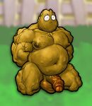 areola balls big_nipples bite_mark bite_mark_on_breast cracked cracked_body cracked_skin damaged_body elemental_creature elemental_humanoid flora_fauna foreskin genitals glans grumpy half-erect hi_res humanoid humanoid_genitalia humanoid_penis kneeling male musclegut muscular muscular_male navel nipples not_furry nude partially_retracted_foreskin pecs penis plant plant_humanoid retracted_balls scrotum_flap solo tall-nut_(pvz) vein veiny_penis waneczka228
