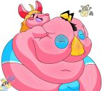 absurd_res alpha_channel anthro areola balls belly belly_overhang between_breasts big_balls big_belly big_breasts black_body black_fur black_hair blonde_hair blue_areola blue_nipples breasts bulge clothed clothing duo eyes_closed fur generation_2_pokemon genitals gynomorph gynomorph/male hair hi_res huge_balls huge_belly huge_breasts huge_thighs hyper hyper_belly hyper_breasts hyper_thighs intersex intersex/male inverted_nipples lagomorph larger_anthro larger_gynomorph larger_intersex leporid long_hair male mammal nintendo nipples open_mouth open_smile overweight overweight_anthro overweight_gynomorph overweight_intersex pichu pichu-kun pichu-kun_(character) pink_body pink_cheeks pink_fur pokemon pokemon_(species) rabbit simple_background size_difference smaller_anthro smaller_male smile thick_thighs topless topless_anthro topless_gynomorph topless_intersex transparent_background yellow_body yellow_fur