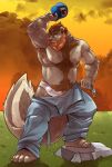 absurd_res anthro armpit_fetish armpit_hair armpit_musk armpit_sniffing armpit_tuft aroused aroused_face aroused_male backlighting barazoku barefoot beard beckoning bedroom_eyes belly belly_hair belly_tuft biceps big_bulge big_muscles big_pecs biped blue_clothing blue_hat blue_headwear blue_overalls bodily_fluids body_hair brown_armpit_hair brown_body brown_chest_hair brown_fur brown_hair brown_pubes bulge chest_hair chest_tuft claws clothing cloud cloudy_sky detailed_bulge erection erection_under_clothing erection_under_underwear facial_hair feet flirting flirting_look flirting_with_viewer fluffy fluffy_tail fur genital_outline gesture grass green_eyes grey_body grey_fur hair happy_trail hat headgear headwear hi_res inviting inviting_to_sex inviting_viewer light lighting looking_at_viewer male mammal manly markwulfgar mephitid muscular muscular_arms muscular_male muscular_thighs musk musky_armpit musky_body mustache narrowed_eyes nature nature_background offering_sex orange_beard orange_body orange_facial_hair orange_fur orange_mustache orange_sky outside overalls overalls_down pecs penis_outline plant pose presenting presenting_armpit presenting_belly presenting_body presenting_bulge presenting_pecs pubes raised_arm seducing_viewer seductive shadow showing_off_muscles sideburns sideways-pointing_bulge skunk sky sniffing solo standing steam sunset sunset_background suspenders sweat sweaty_body tail teasing teasing_viewer tenting thick_arms thick_thighs tight_clothing tight_underwear tough_guy trucker trucker_hat tuft underwear white_clothing white_underwear