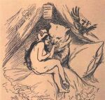 1893 19th_century accipitrid accipitriform adolphe_willette ambiguous_feral ambiguous_gender ancient_art avian bear bed_curtain bed_curtains bestiality bird breasts butt clothing cockade_of_france double_headed_eagle duo eagle female female/ambiguous female_human feral franco-russian_alliance fur hair hat hat_only headgear headgear_only headwear headwear_only human human_on_feral interspecies mammal marianne_(national_personification) mostly_nude phrygian_cap pillow political_cartoon politics public_domain russia russian_bear