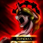 2020 artist_logo artist_name bandage bandaged_leg bent_legs black_background bust_portrait character_request colored crossover darkest_dungeon digital_drawing_(artwork) digital_media_(artwork) ears_down english_text equid equine eyelashes fan_character female female_feral feral frown fur glowing glowing_body green_mane grey_body grey_fur grey_horn hasbro hi_res horn light lighting logo mammal mane medium_mane my_little_pony mythological_creature mythological_equine mythology nude nude_female open_frown open_mouth pivoted_ears portrait rayrage red_tongue shaded shadowed_eyes simple_background solo teeth text text_box tongue unicorn unicorn_horn wrinkles
