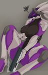 absurd_res angry anthro big_breasts breasts clothing elizabot female hi_res holding_object holding_weapon leotard machine nipple_outline robot screen screen_face sitting solo tacticoolmofo thick_thighs weapon
