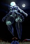 alien anthro areola big_breasts big_butt bottomwear breasts butt clothing curvy_figure digital_media_(artwork) farmer female flying_saucer genitals gravity grey_areola hi_res human humanoid light living_machine living_spacecraft living_vehicle machine male mammal mantrinrus mechanical_arm moon moonlight muscular muscular_female nipples nude nude_female robot robot_humanoid science_fiction skirt ufo vehicle vulva wide_hips