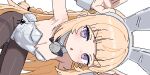 1girl :o alternate_costume animal_ears armpits arms_up black_pantyhose blonde_hair breasts commentary_request detached_collar fake_animal_ears fake_tail highleg highleg_leotard iroha_mustang leotard light_blush long_hair looking_at_viewer lowres norma_hollowell open_mouth pantyhose playboy_bunny purple_eyes rabbit_ears rabbit_pose rabbit_tail side-tie_leotard sidelocks sideways small_breasts solo squatting tail thighband_pantyhose very_long_hair white_leotard white_wrist_cuffs wrist_cuffs zenless_zone_zero 