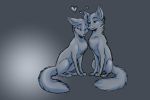  &lt;3 3:2 abby_(rukifox) canid canine duo female feral fox love male male/female mammal rick_(rukifox) romantic_couple rukifox sketch 