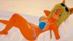  16:9 activision anthro bandicoot big_breasts bikini blonde_hair breasts clothing crash_bandicoot_(series) eyewear female hair humanoid isabella_bandicoot kokaishin mammal marsupial solo sunglasses swimwear video_games widescreen 