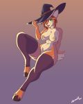  activision anthro big_breasts big_butt bottomless breasts butt clothed clothing elora faun female fur genitals green_eyes halloween_costume hat headgear headwear hi_res legwear lingerie lyorenth-the-dragon mammal partially_clothed simple_background smile solo spyro_reignited_trilogy spyro_the_dragon stockings thick_thighs thigh_highs video_games wide_hips witch_hat 