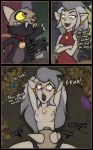  canid canine comic demon duo eda_(the_owl_house) female hi_res humanoid instant_loss_2koma king_(the_owl_house) magic_user male male/female mammal marsminer royalty size_difference the_owl_house vaginal witch 