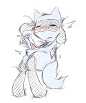  anthro baby_pok&eacute;mon blush bodily_fluids colored_sketch cum ejaculation eyes_closed genital_fluids genitals hi_res lying male masturbation nintendo on_back penile penile_masturbation penis pok&eacute;mon pok&eacute;mon_(species) riipappa riolu solo source_request tapering_penis video_games 