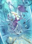  claws cloud commentary day full_body gen_7_pokemon golisopod highres incoming_attack looking_at_viewer no_humans outdoors pokemon pokemon_(creature) shiny sky solo star-shaped_pupils star_(symbol) supearibu symbol-shaped_pupils water water_drop 