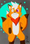  absurd_res anthro canid canine fox fur hi_res male mammal reversecall solo 