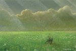  artist_name cloud cloudy_sky commentary_request dated day ebine_toshio english_commentary field flower flower_field grass horizon light_particles meadow mixed-language_commentary nature no_humans original outdoors scenery signature sky star_(symbol) tapir 