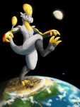  3_toes ambiguous_gender anthro claws destruction earth giga hakamo-o hi_res long_claws macro magpi moon nintendo nude pok&eacute;mon pok&eacute;mon_(species) shockwave solo space stomping toes video_games yellow_claws 