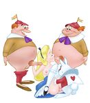  alice alice_in_wonderland disney jab tweedledee tweedledum white_rabbit 