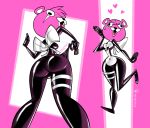  breasts butt clothing cuddle_team_leader epic_games female fortnite glistening glistening_body hi_res human latex_clothing mammal mask oddjuice rubber rubber_suit scar solo suit ursid video_games wide_hips 