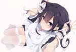  black_hair katuo1129 long_hair maid original purple_eyes stockings twintails waifu2x 