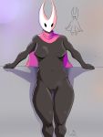  absurd_res amishcyberbully arthropod breasts female hi_res hollow_knight hornet_(hollow_knight) humanoid insect mask scarf simple_background solo solo_focus team_cherry thick_thighs video_games 