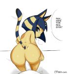  2020 ambiguous_penetration animal_crossing ankha_(animal_crossing) anthro anthro_penetrated dialogue domestic_cat duo egyptian english_text erection faceless_male felid feline felis female female_focus female_penetrated first_person_view from_behind_position genitals hi_res looking_at_viewer looking_back looking_back_at_viewer male male/female male_penetrating male_penetrating_female male_pov mammal nintendo nude pandaischub penetration penile penile_penetration penis sex solo_focus talking_to_viewer text video_games yellow_body 