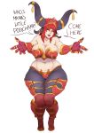  absurd_res alexstrasza animal_humanoid beckoning big_breasts big_horns bikini_armor blizzard_entertainment boots breasts cleavage clothed clothing crown dragon dragon_aspect dragon_humanoid female footwear gesture gloves handwear hi_res horn humanoid leggings legwear mature_female skimpy_armor slightly_chubby solo sundown_(artist) thick_thighs tiara video_games warcraft wide_hips 