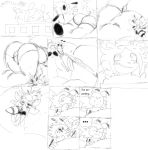 annoyed anthro arthropod bea_(pester) bee black_sclera butt butt_focus cunnilingus female female/female hymenopteran insect licking macro micro micro_on_macro oral pester sex size_difference sketch tongue tongue_out undressing_another vaginal 