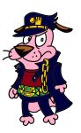  beagle canid canine canis cartoon_network cosplay courage_the_cowardly_dog courage_the_cowardly_dog_(character) crossover domestic_dog hi_res hunting_dog jojo&#039;s_bizarre_adventure jotaro_kujo mammal meme scent_hound 