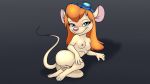  16:9 anthro bedroom_eyes breasts chip_&#039;n_dale_rescue_rangers disney eyewear female gadget_hackwrench genitals goggles hair hi_res looking_at_viewer maddworld mammal mouse murid murine narrowed_eyes nude presenting presenting_pussy pussy red_hair rodent seductive solo widescreen 