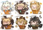  &gt;_o 6+girls ;3 ahoge animal_ears bangs barbary_lion_(kemono_friends) big_hair black_hair blonde_hair blush_stickers brown_hair cape_lion_(kemono_friends) cat_girl chibi commentary english_commentary english_text fangs fangs_out food food_on_face forehead fur_collar fur_scarf grey_hair hair_between_eyes ice_cream_cone kelalapa kemono_friends light_brown_hair lion_(kemono_friends) lion_ears lion_girl lion_tail long_hair looking_at_viewer masai_lion_(kemono_friends) multicolored_hair multiple_girls necktie one_eye_closed scarf smile tail tan transvaal_lion_(kemono_friends) two-tone_hair waffle_cone white_hair white_lion_(kemono_friends) 