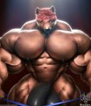  abs anthro balls big_balls big_muscles big_penis canid canine canis flaccid genitals hi_res huge_muscles huge_pecs huge_penis humanoid_genitalia hyper hyper_genitalia hyper_penis jugg4 licking licking_lips licking_own_lips looking_at_viewer male mammal muscular muscular_anthro muscular_male navel nipples one_eye_closed pecs penis realistic self_lick solo standing tongue tongue_out vein wink wolf 