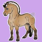  1:1 2020 a-pony a_pony black_hair black_mane black_tail blue_eyes digital_drawing_(artwork) digital_media_(artwork) draft_horse english_text equid equine feral fjord_horse fur hair hi_res hooves horse male mammal mane multicolored_hair quadruped signature simple_background solo tan_body tan_fur text two_tone_hair two_tone_tail white_hair white_mane white_tail 