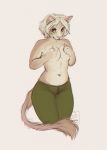  felid feline female half_naked hi_res lostgoose mammal shy sketch soft 