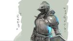  1other ambiguous_gender armor demon&#039;s_souls full_armor gauntlets helm helmet holding holding_shield knight penetrator_(demon&#039;s_souls) shield shoulder_armor souls_(from_software) sword upper_body weapon yaegashi_nan 