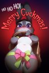  absurd_res anthro blush breasts christmas clothing disney doxy english_text female fur genitals gift gift_wrapped gradient_background grey_body grey_fur hi_res holidays judy_hopps lagomorph leporid looking_at_viewer low-angle_view mammal multicolored_body multicolored_fur nipples pussy rabbit ribbons simple_background small_breasts solo text thick_thighs two_tone_body two_tone_fur undressing white_body white_fur wide_hips zootopia 