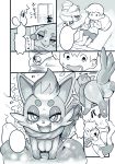  bedroom_eyes bestiality bodily_fluids busty_feral child clothed clothing comic domination duo female female_domination female_on_human feral fully_clothed genital_fluids genitals greyscale hi_res human human_on_feral interspecies male male/female male_on_feral mammal monochrome narrowed_eyes nintendo pok&eacute;mon pok&eacute;mon_(species) pussy pussy_juice questionable_consent seductive size_difference small_dom_big_sub submissive submissive_male uncensored uyu video_games young zorua 