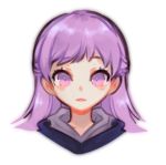  1girl bangs braid commission commissioner_upload dress expressionless eyebrows_visible_through_hair fire_emblem fire_emblem:_the_binding_blade fire_emblem_cipher french_braid long_hair lowres purple_eyes purple_hair shachi sophia_(fire_emblem) 