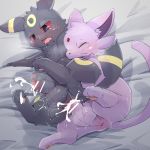  1:1 2020 anal anal_penetration anus balls black_body black_fur blush bodily_fluids censored cum cum_in_ass cum_inside cum_while_penetrated digital_drawing_(artwork) digital_media_(artwork) duo eeveelution espeon feral feral_on_feral feral_penetrated feral_penetrating feral_penetrating_feral from_behind_position fur genital_fluids genitals hug hugging_from_behind humanoid_genitalia humanoid_penis ineffective_censorship kemono male male/male male_penetrated male_penetrating male_penetrating_male neoteny nintendo penetration penis pok&eacute;mon pok&eacute;mon_(species) purple_body purple_fur red_eyes sex spoon_position spooning sweat tabezakari umbreon video_games 