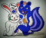  2020 anthro anthro_skunk bigricksmith_artist duo female happy_tree_friends lagomorph leporid male male/female mammal mephitid petunia_(htf) rabbit sas_(character) skunk 