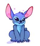  &lt;3 2020 4_fingers alien blue_body blue_claws blue_eyes blue_fur blue_nose chest_tuft claws cute_fangs digital_drawing_(artwork) digital_media_(artwork) disney experiment_(lilo_and_stitch) fingers fur head_tuft hi_res lilo_and_stitch looking_at_viewer pesty_skillengton simple_background sitting small_tail solo stitch_(lilo_and_stitch) toe_claws tuft white_background 