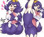  animaniacs anime-aniacs anthro big_butt bmayyneart breasts butt clothed clothing dot_warner female flexible genitals hi_res inkblot looking_at_viewer looking_back mammal no_underwear one_leg_up presenting presenting_pussy pussy raised_leg solo splits spread_legs spreading standing thick_thighs vertical_splits warner_brothers 