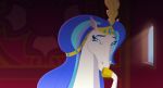  blue_eyes blue_mane equid female hi_res hooves jewelry mammal mane russian screencap smile solo 