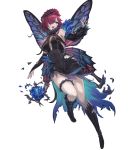  cleavage dress fairy fire_emblem fire_emblem_heroes nintendo no_bra tattoo torn_clothes triandra wings yoshiku 